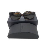 PRADA TORTOISE THICK FRAME LUXE SUNGLASSES BROWN