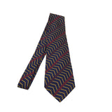 CHANEL SILK NECKTIE MEN TIE NAVY GOLD