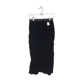 PRADA RET $1550 VELVET MIDI DESIGNER SKIRT BLACK SMALL