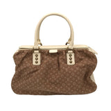 LOUIS VUITTON MINI LIN TRAPEZE GM LUXE HANDBAG BEIGE