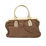 LOUIS VUITTON MINI LIN TRAPEZE GM LUXE HANDBAG BEIGE