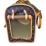 LOUIS VUITTON 2005 SAC CHIEN PET CARRIER LUXE LUGGAGE BROWN