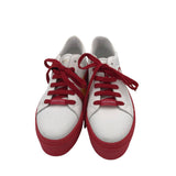 VALENTINO LACE UP SNEAKERS DESIGNER SHOES WHITE RED 8