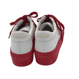 VALENTINO LACE UP SNEAKERS DESIGNER SHOES WHITE RED 8