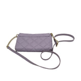 KATE SPADE QUILTED CROSSBODY HANDBAG PURPLE 8x5x1