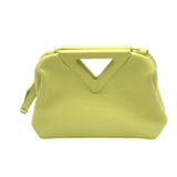 BOTTEGA VENETA "THE POINT TRIANGLE " LUXE HANDBAG LIME