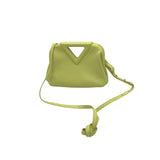 BOTTEGA VENETA "THE POINT TRIANGLE " LUXE HANDBAG LIME