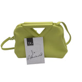 BOTTEGA VENETA "THE POINT TRIANGLE " LUXE HANDBAG LIME