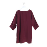 TRINA TURK 3/4 SLEEVE DESIGNER DRESS MAROON XX LARGE