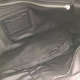 COACH LEATHER TOP HANDLE BAG HANDBAG BLACK 17x15x3