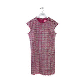 KATE SPADE TWEED CAP SLEEVE DESIGNER DRESS PINK 10