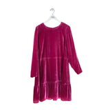 BODEN VELVET LONG SLEEVE DRESS PINK 20/22R