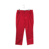 TALBOTS CORDUROY STRAIGHT PANT RED 16W