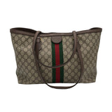 GUCCI OPHIDIA GG TOTE LUXE HANDBAG BEIGE