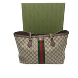 GUCCI OPHIDIA GG TOTE LUXE HANDBAG BEIGE