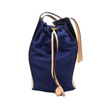 MARNI RET. $1,390 GUSSET LEATHER TOTE HANDBAG BEIGE BLUE 21x14x8