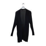 EILEEN FISHER RUFFLE LONG SLEEVE DESIGNER CARDIGAN BLACK 1X