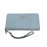 COACH RET. $268 ZIP AROUND WALLET BLUE