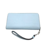 COACH RET. $268 ZIP AROUND WALLET BLUE