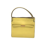 TORY BURCH RET. $898 LEE RADZIWILL DOUBLE BAG HANDBAG YELLOW SMALL