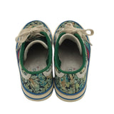 GUCCI SNEAKER FLORAL LUXE SHOES GREEN 7.5