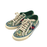 GUCCI SNEAKER FLORAL LUXE SHOES GREEN 7.5