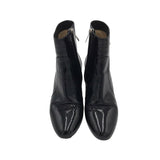 JIMMY CHOO PATENT LEATHER ANKLE BOOTIES LUXE SHOES BLACK 36