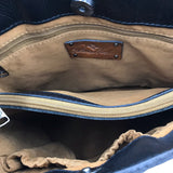 PATRICIA NASH LEATHER BUCKET HANDBAG BLACK