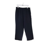 GIORGIO ARMANI SILK STRAIGHT DESIGNER PANT NAVY 18