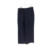 GIORGIO ARMANI SILK STRAIGHT DESIGNER PANT NAVY 18