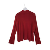 EILEEN FISHER CASHMERE LONG SLEEVE DESIGNER CARDIGAN RED 1X