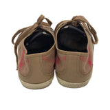 BURBERRY VINTAGE SNEAKERS LUXE SHOES BROWN RED 8