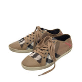 BURBERRY VINTAGE SNEAKERS LUXE SHOES BROWN RED 8