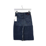 MOTHER NWT DENIM SLIT DESIGNER SKIRT BLUE 23