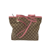 GUCCI ECLIPSE CLOTH MONOGRAM LUXE HANDBAG PINK