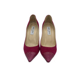 JIMMY CHOO ELAPHE CAPTOE SUEDE PUMPS LUXE SHOES PINK 38.5