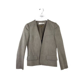 STELLA MCCARTNEY SILK LONG SLEEVE DESIGNER BLAZER BEIGE 38