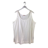 JOHNNY WAS TANK DESIGNER TOP WHITE 2X