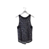 LULULEMON TANK FLORAL ACTIVEWEAR BLACK WHITE 8