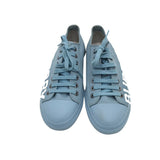 BURBERRY GABERDINE LARKHALL SNEAKERS MEN SHOE BLUE 42