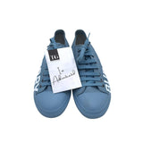 BURBERRY GABERDINE LARKHALL SNEAKERS MEN SHOE BLUE 42