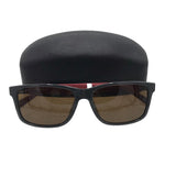 SALVATORE FERRAGAMO RET$239 W/CASE SUNGLASSES/READERS GRAY RED