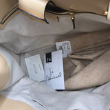 GUCCI 1955 HORSEBIT LEATHER LUXE HANDBAG YELLOW 19x16x6