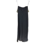VICTORIA BECKHAM MAXI SEQUIN BACK STRAPLESS FORMAL BLACK GOLD 4