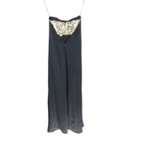 VICTORIA BECKHAM MAXI SEQUIN BACK STRAPLESS FORMAL BLACK GOLD 4