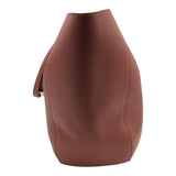 JIMMY CHOO NAPPA "STEVIE" TOTE LUXE HANDBAG ROSEWOOD 13x20x6