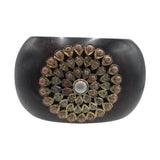 RET$360 WOOD 18K VERMEIL BRACELET BROWN PINK