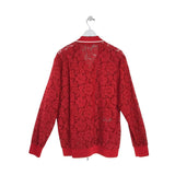 VALENTINO LONG LACE DESIGNER JACKET RED MEDIUM