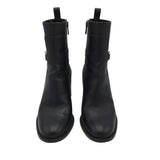 CHRISTIAN LOUBOUTIN RET: $975 LOCK BOOTY 70 LUXE SHOES BLACK 37.5