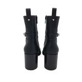 CHRISTIAN LOUBOUTIN RET: $975 LOCK BOOTY 70 LUXE SHOES BLACK 37.5